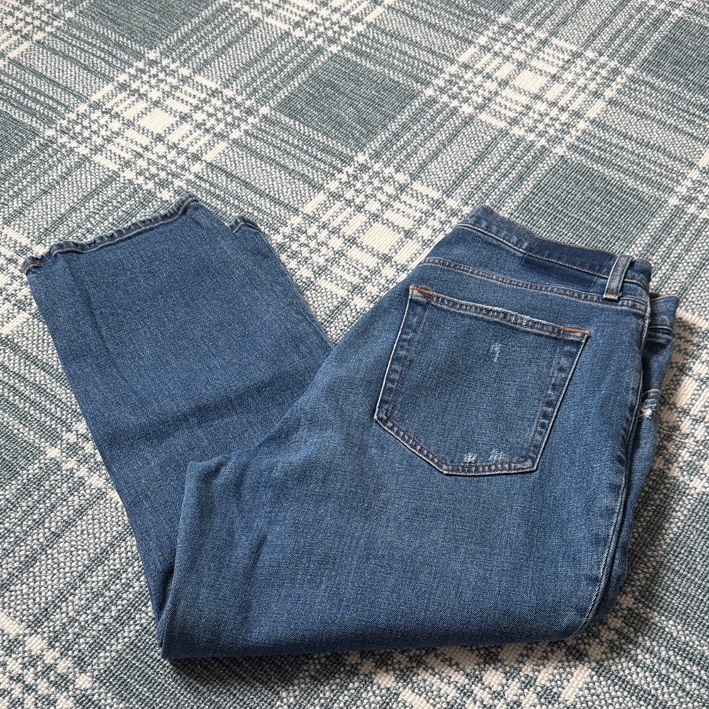 Abercrombie & Fitch Curve Love High Rise Ankle Straight